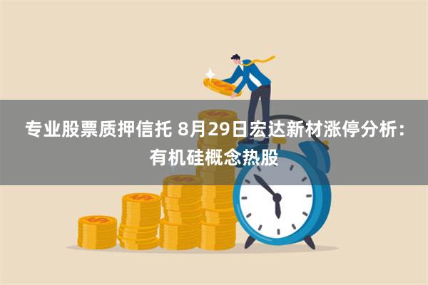 专业股票质押信托 8月29日宏达新材涨停分析：有机硅概念热股