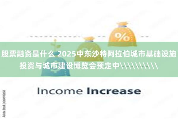 股票融资是什么 2025中东沙特阿拉伯城市基础设施投资与城市建设博览会预定中\\\\\