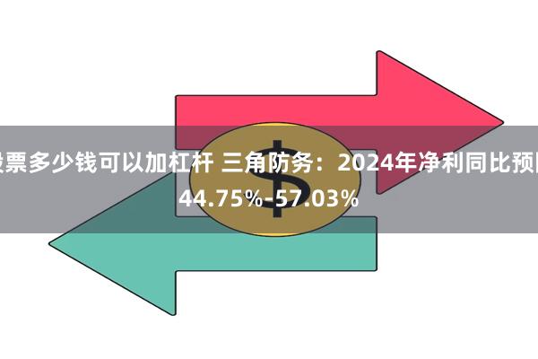 股票多少钱可以加杠杆 三角防务：2024年净利同比预降44.75%-57.03%