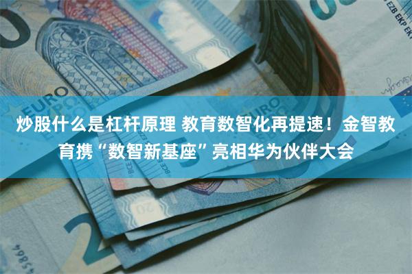 炒股什么是杠杆原理 教育数智化再提速！金智教育携“数智新基座”亮相华为伙伴大会